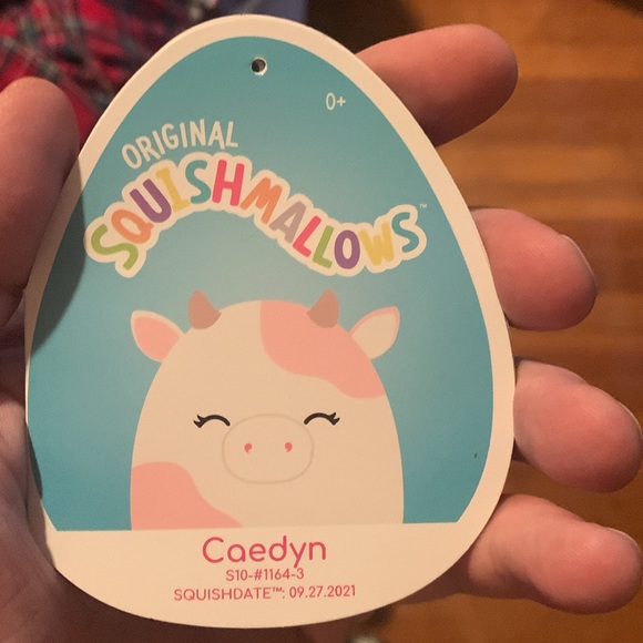 Caedyn the cow light pink squishmallow 10inch NWT - Picture 2 of 6
